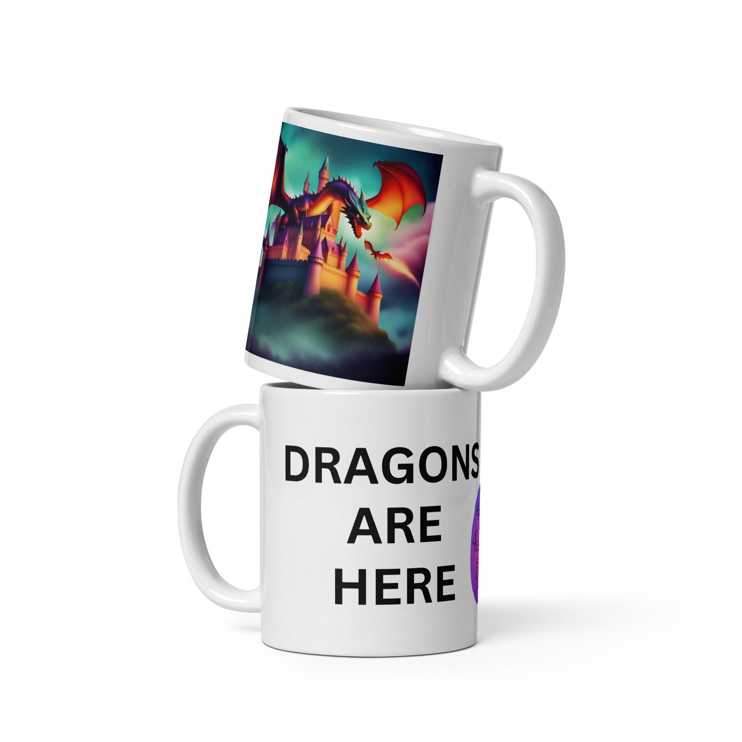 Dragon blue-red mug