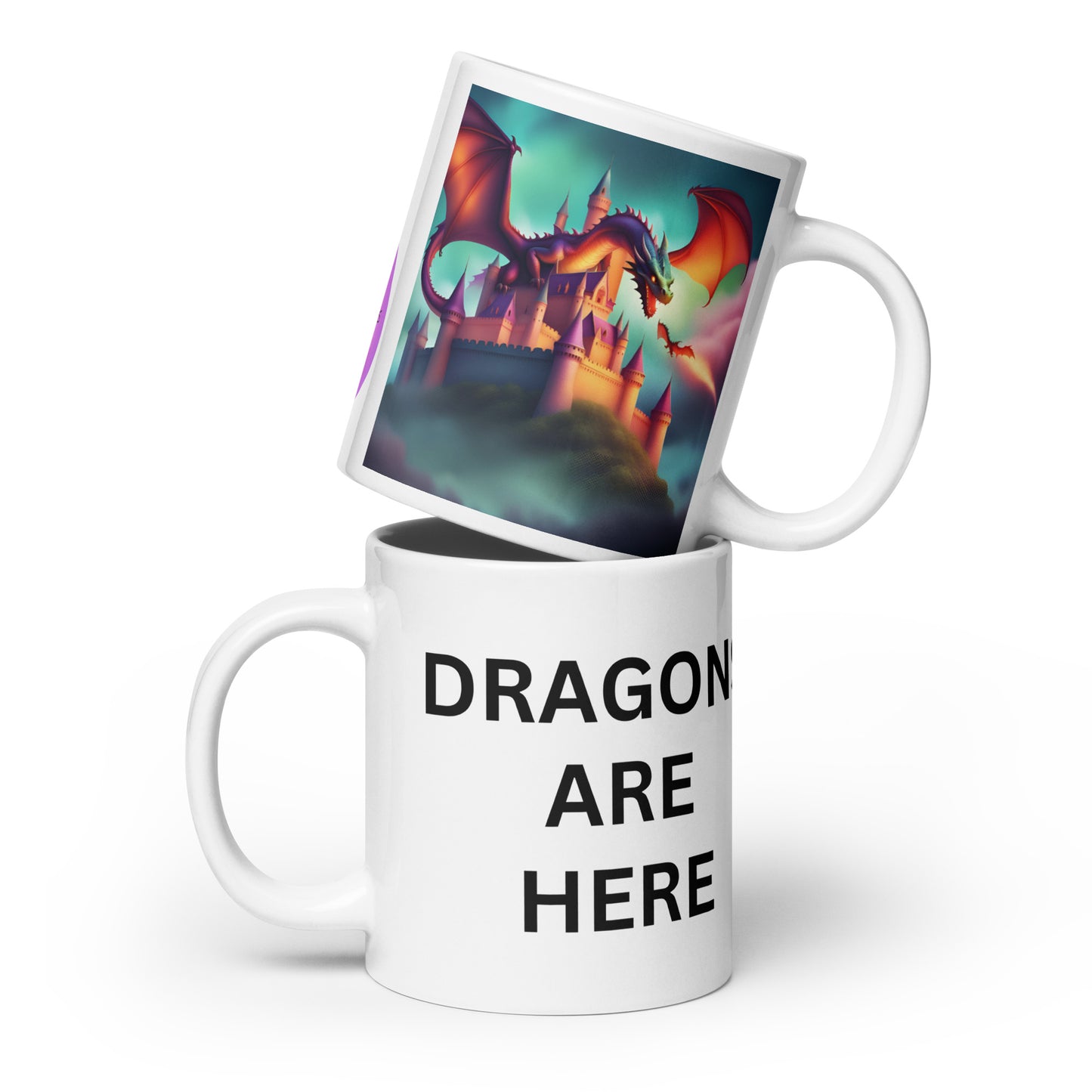 Dragon blue-red mug