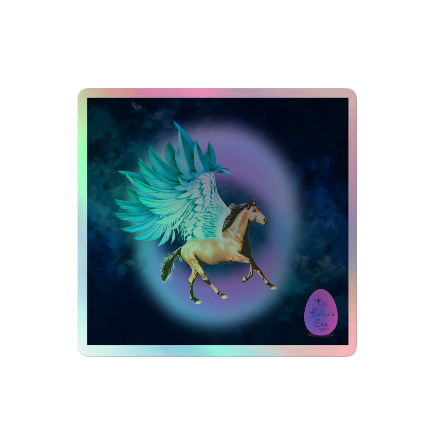 Pegasus night-time Holographic sticker