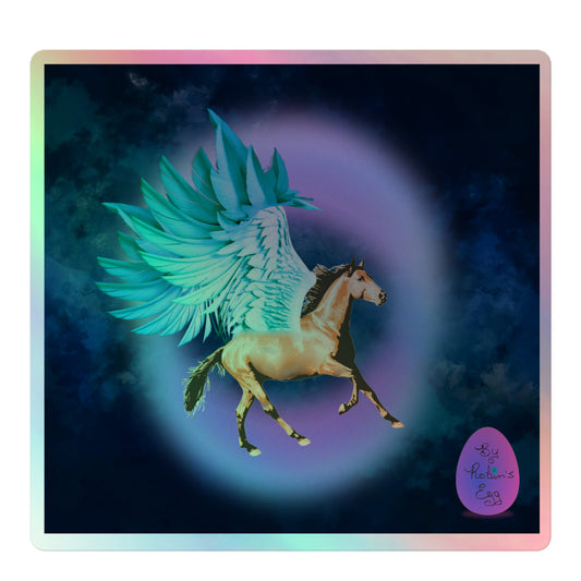 Pegasus night-time Holographic sticker