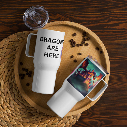 Dragon blue-red Travel mug