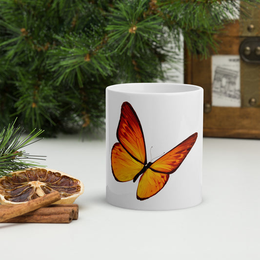 Butterfly Yellow mug