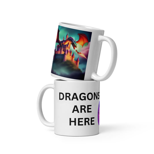 Dragon blue-red mug