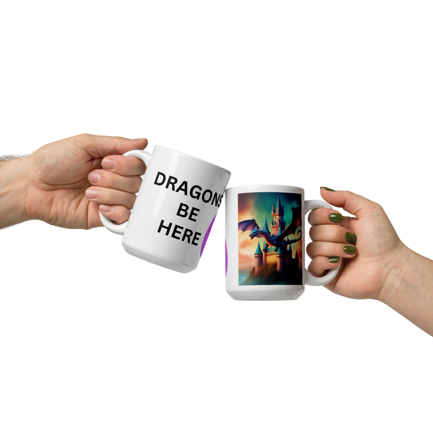 Dragon purple mug